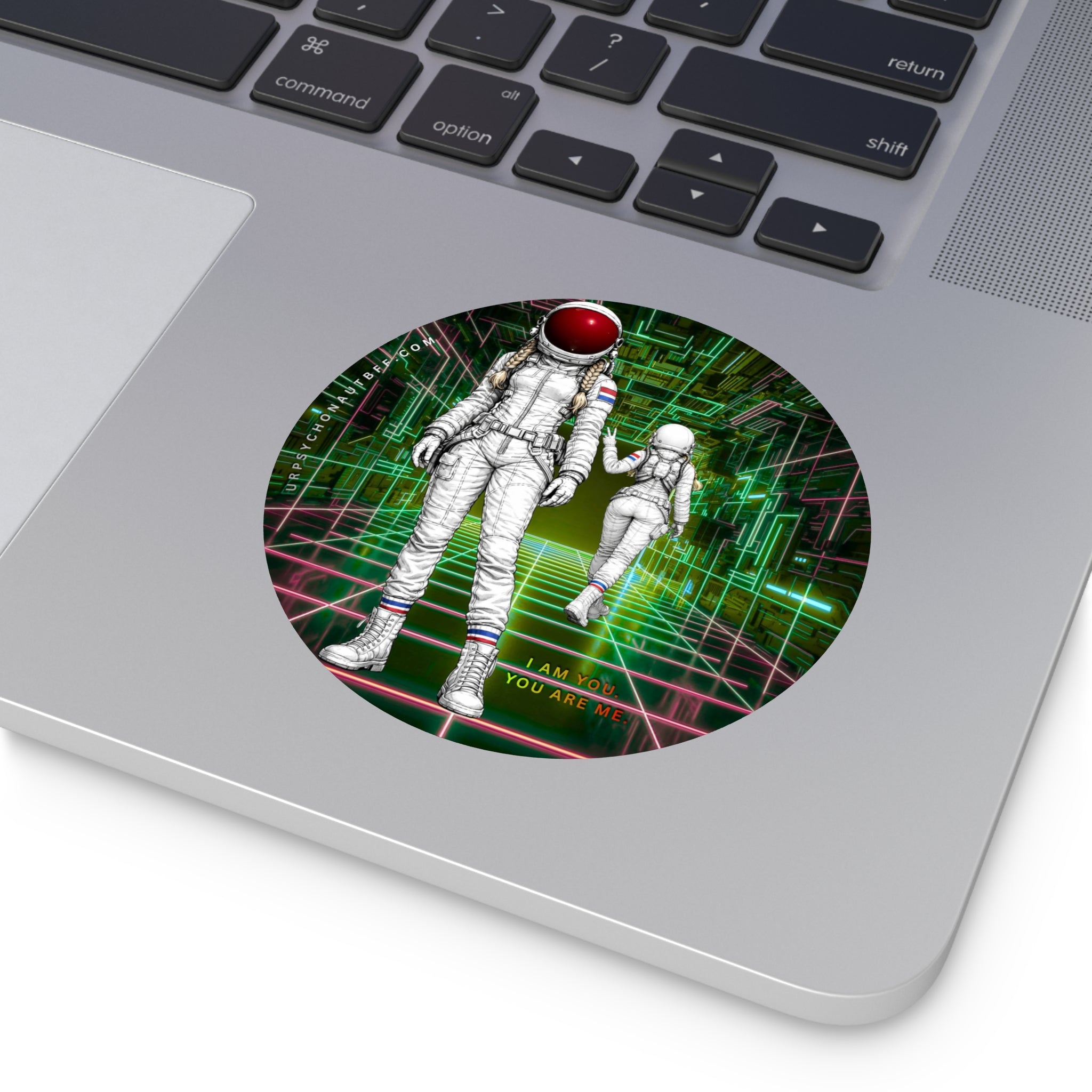 I am You. You are Me Quote Water-Resistant Sticker