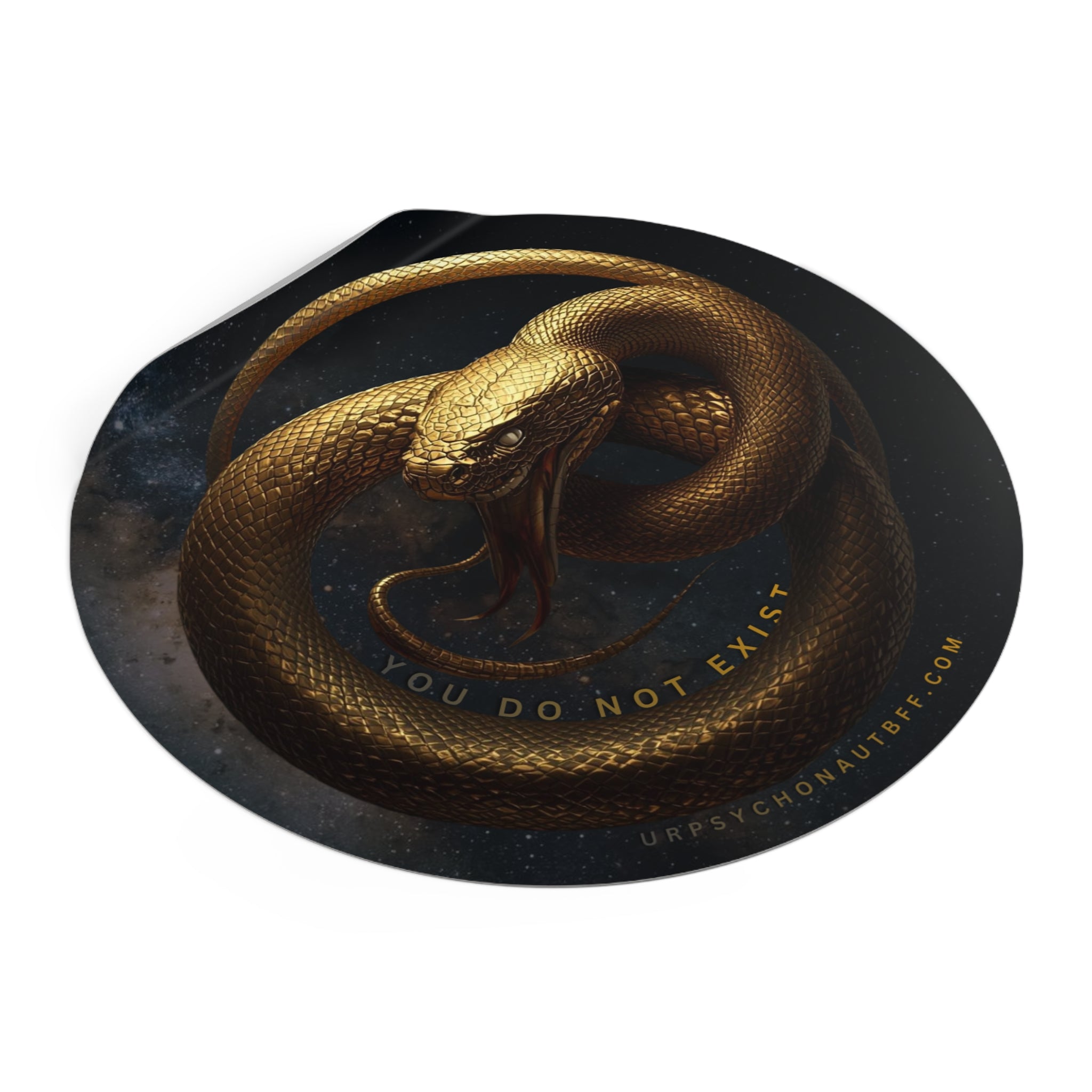 "You do not exist" Snake Water-Resistant Sticker