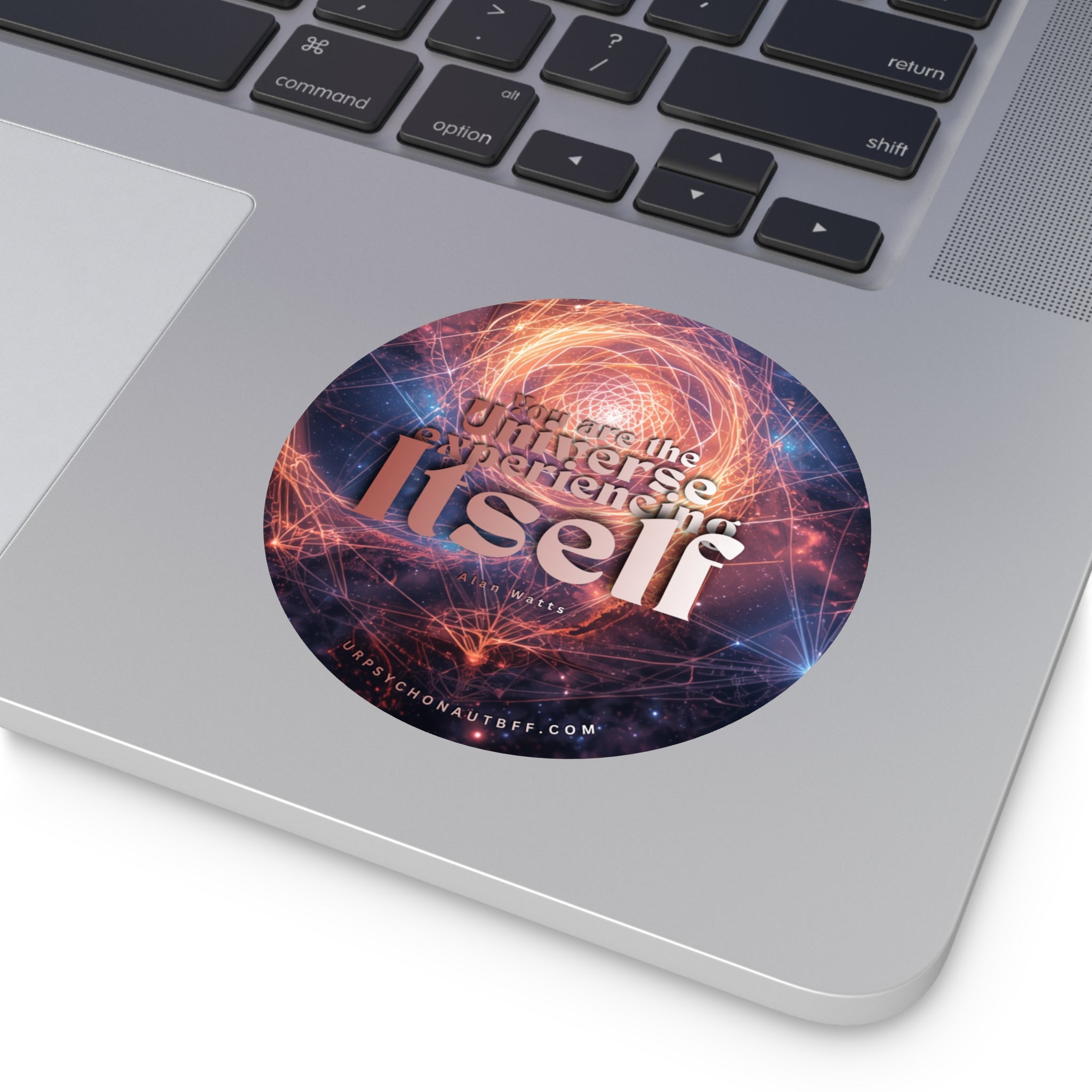 "You are the Universe" Alan Watts Quote Water-Resistant Sticker