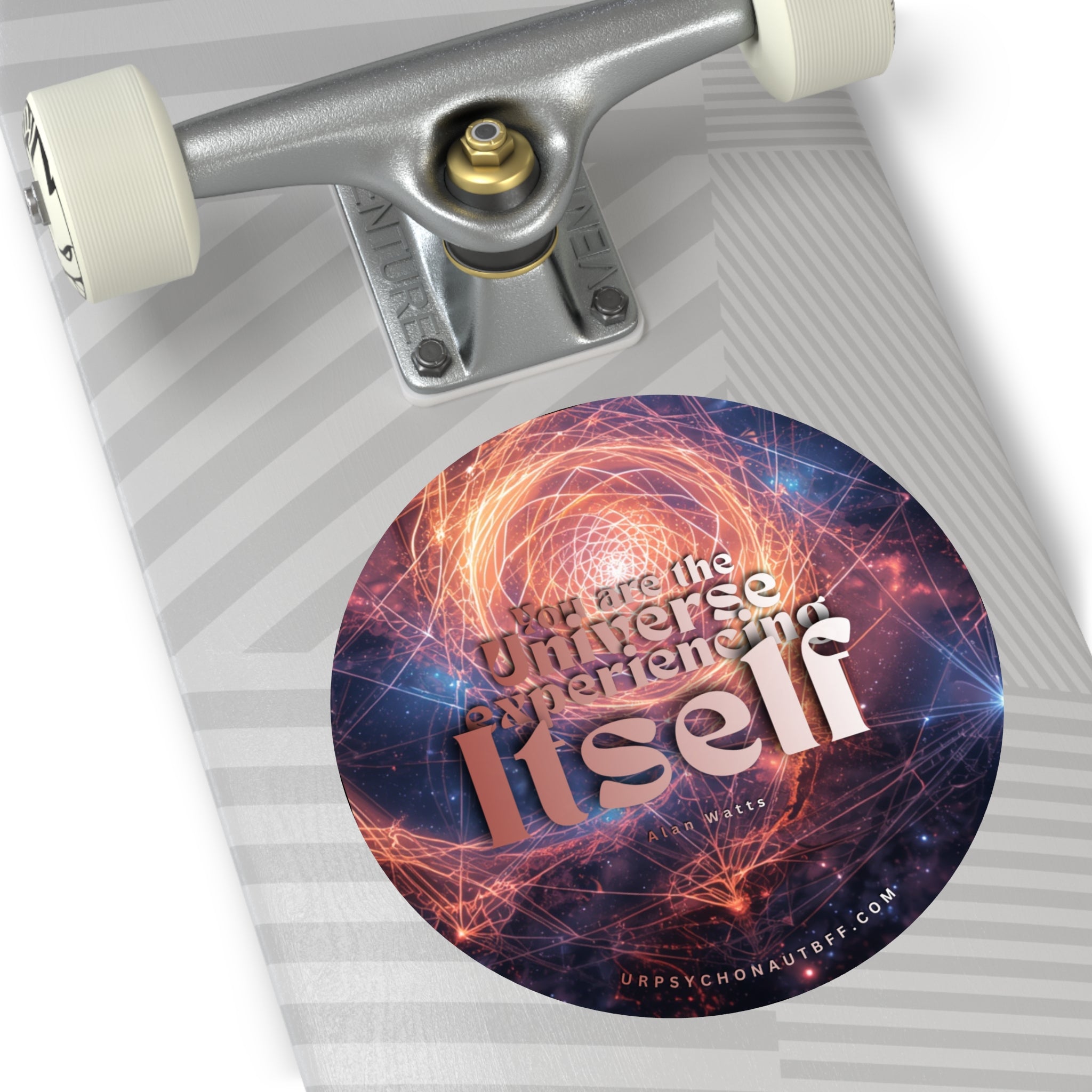 "You are the Universe" Alan Watts Quote Water-Resistant Sticker