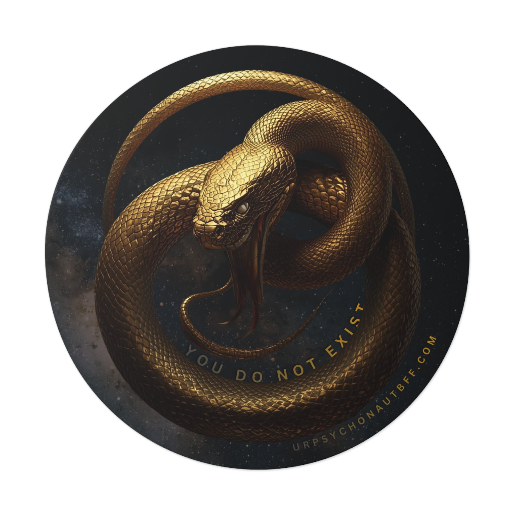 "You do not exist" Snake Water-Resistant Sticker