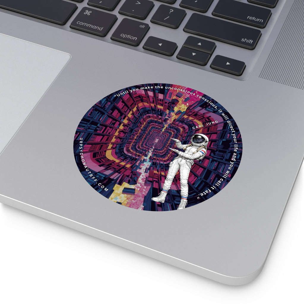 Carl Jung Unconscious Conscious Quote Water-Resistant Sticker