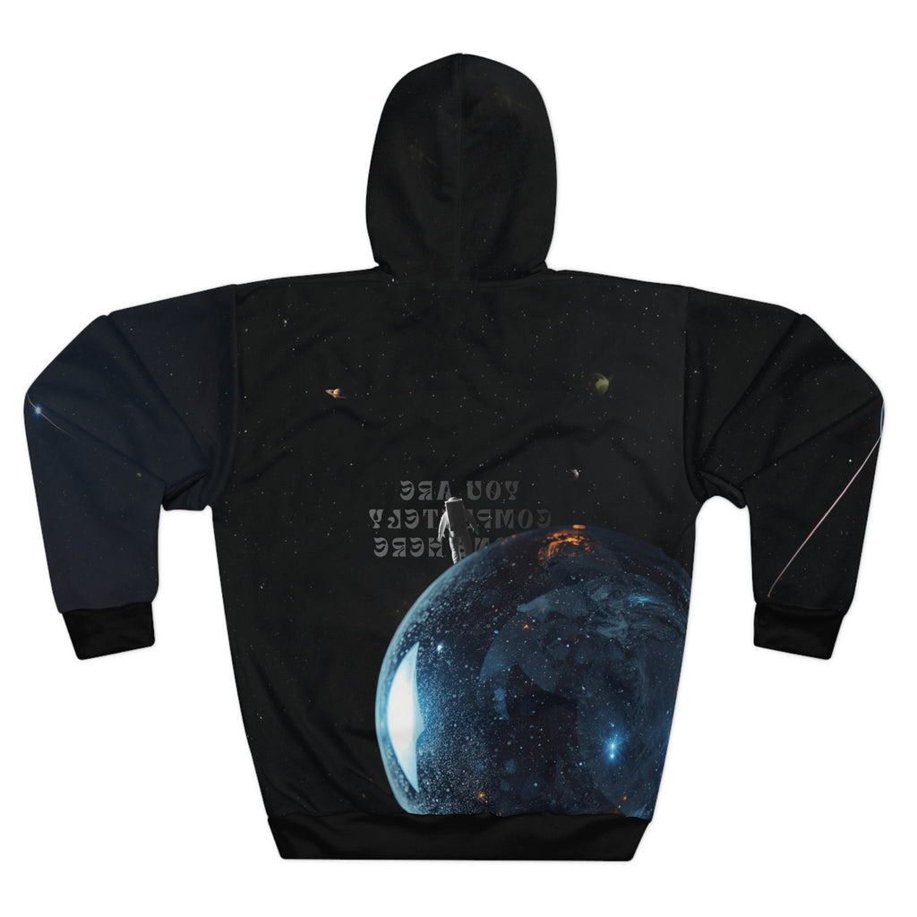 "You Are Completely Alone Here" Astronaut in Space Hoodie